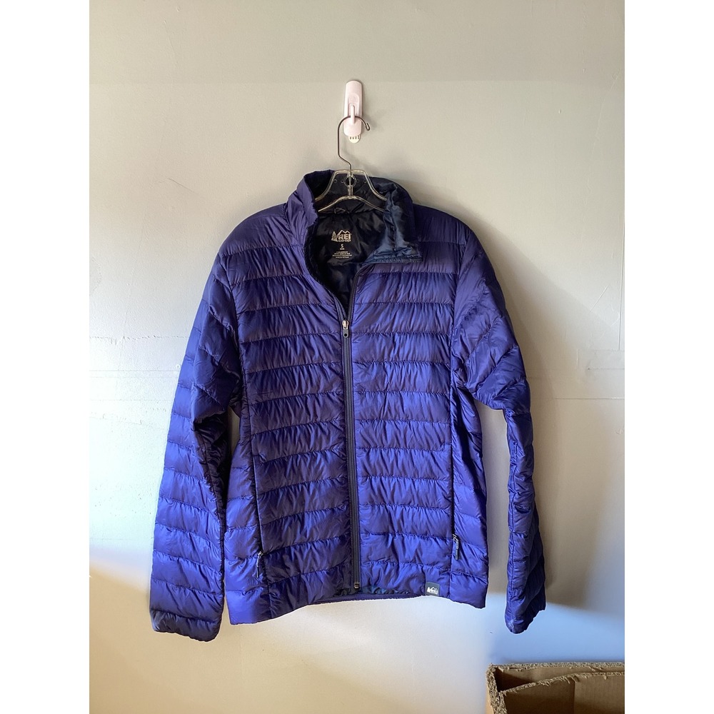 REI Co-op Mens 650 Down Jacket 2.0 Purple Puffer Coat Small